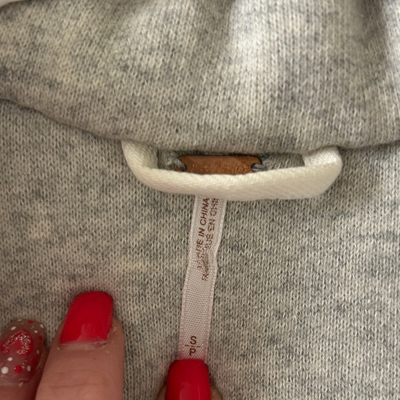 Free People Cream and Gray Jean Jacket - Picture 3 of 12